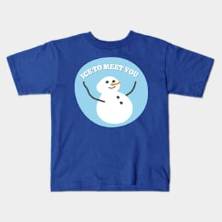 Cute Snowman Greetings | Christmas Gift Ideas Kids T-Shirt